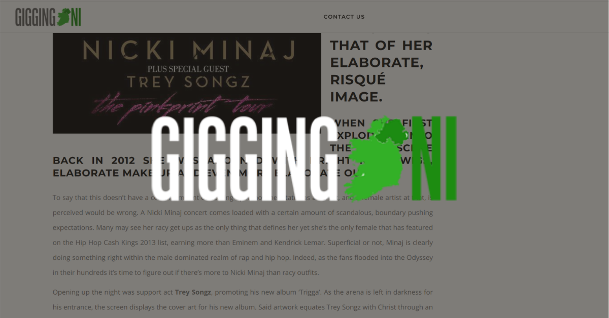 Music Review Nicki Minaj Belfast