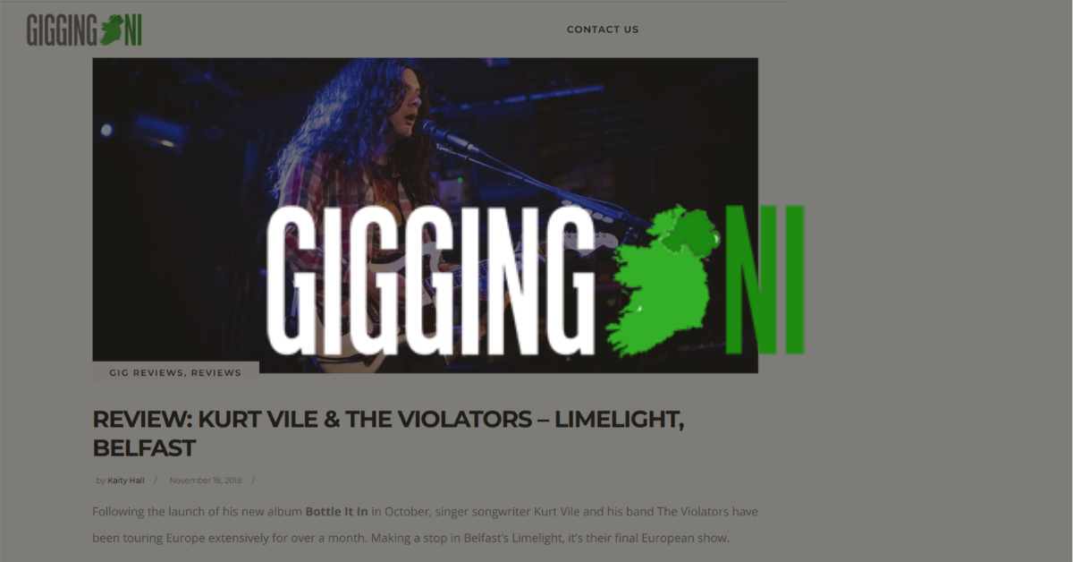 kurt vile gig review belfast kaity hall