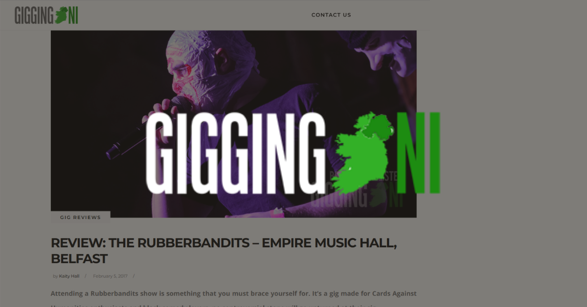 rubberbandits gig review belfast kaity hall